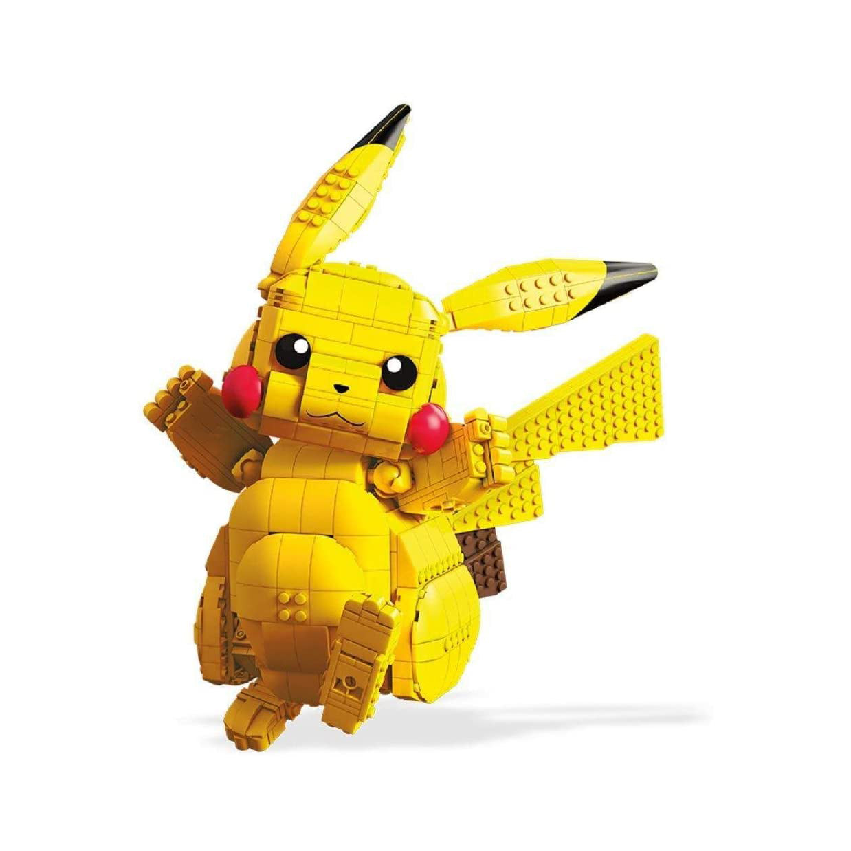Mega Construx 600 Piece 12 In Pokemon Jumbo Pikachu Building Block Brick Toy Set