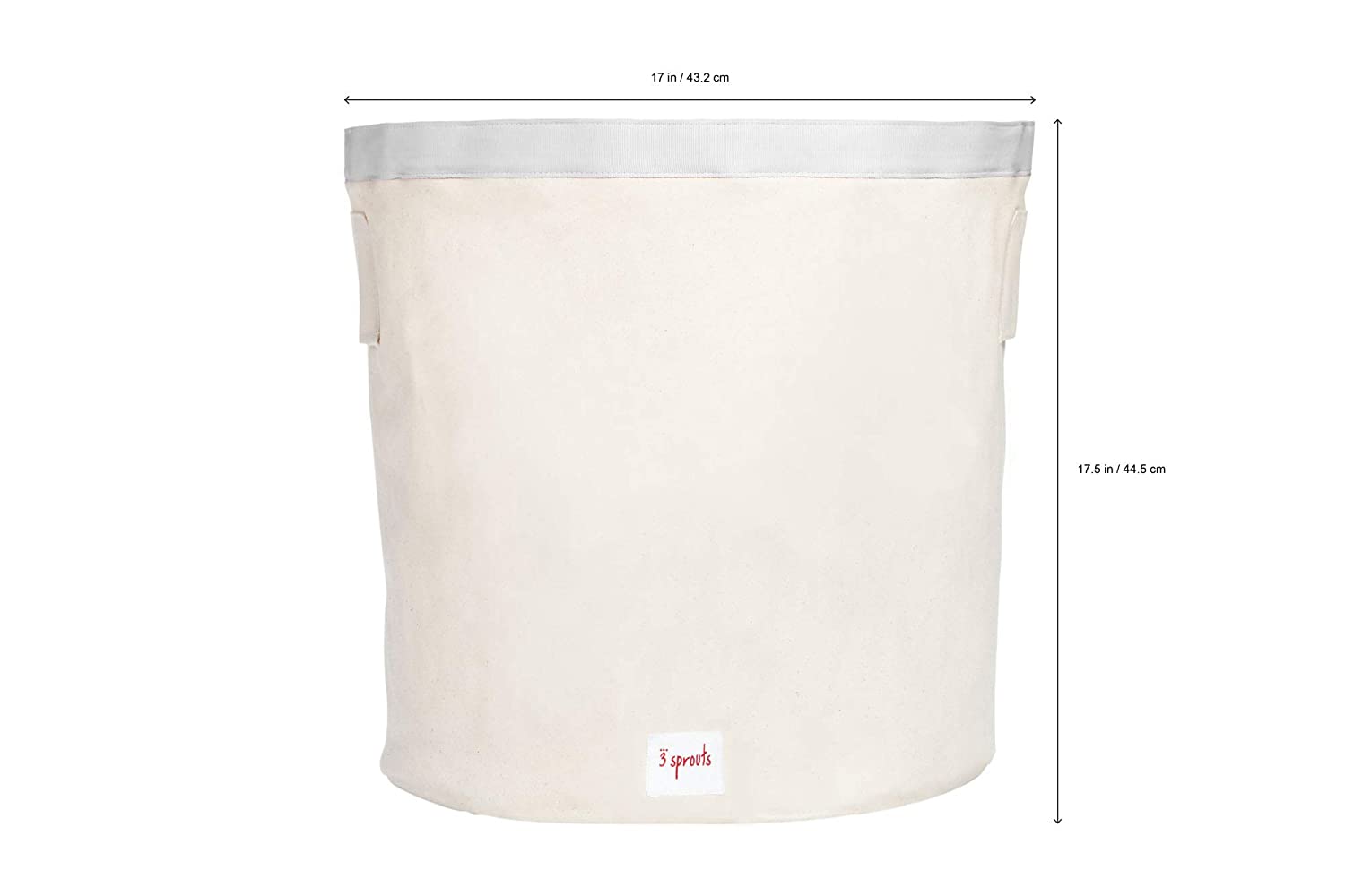 3 Sprouts Canvas Storage Bin Laundry and Toy Basket for Baby and Toddlers, Cat
