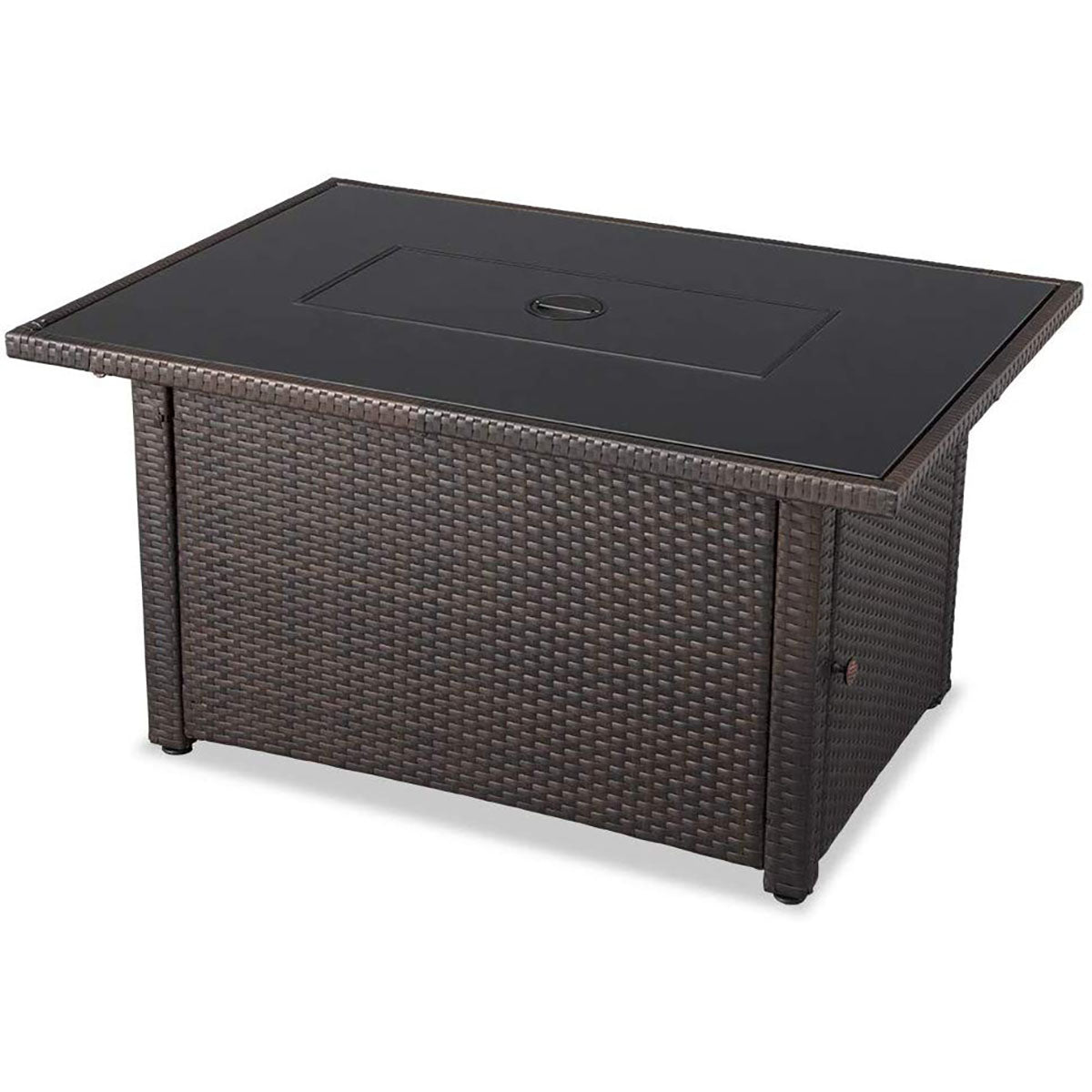 Endless Summer 44x32 in Patio Gas Fire Pit Table, Brown (Certified Refurbished)