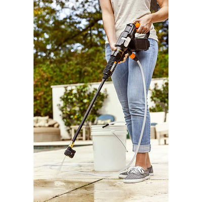 Worx WG644 Hydroshot 20V Cordless Power Washer Pressure Cleaner with Batteries (Refurbished)