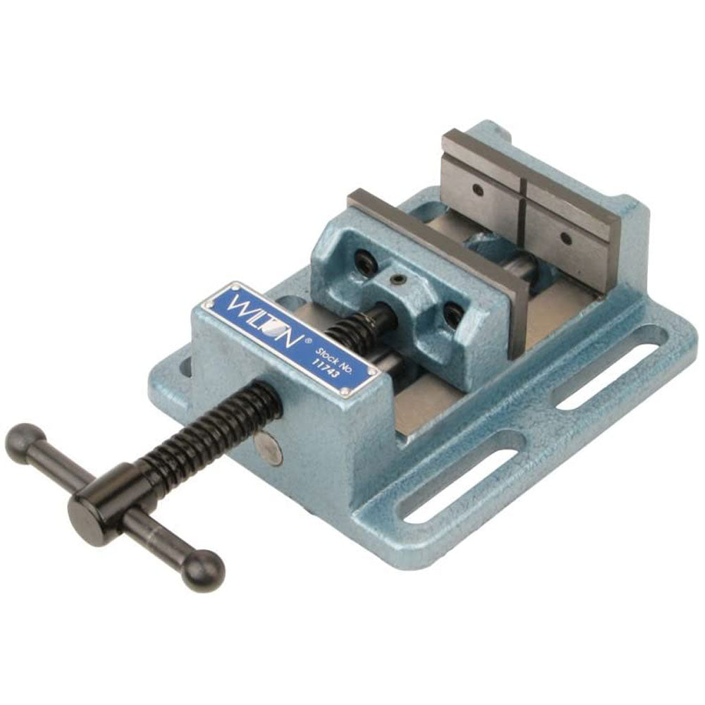 Wilton Tools 8 Inch Low Profile Cast Iron Drill Press Vise with Steel Jaw (Used) - VMInnovations