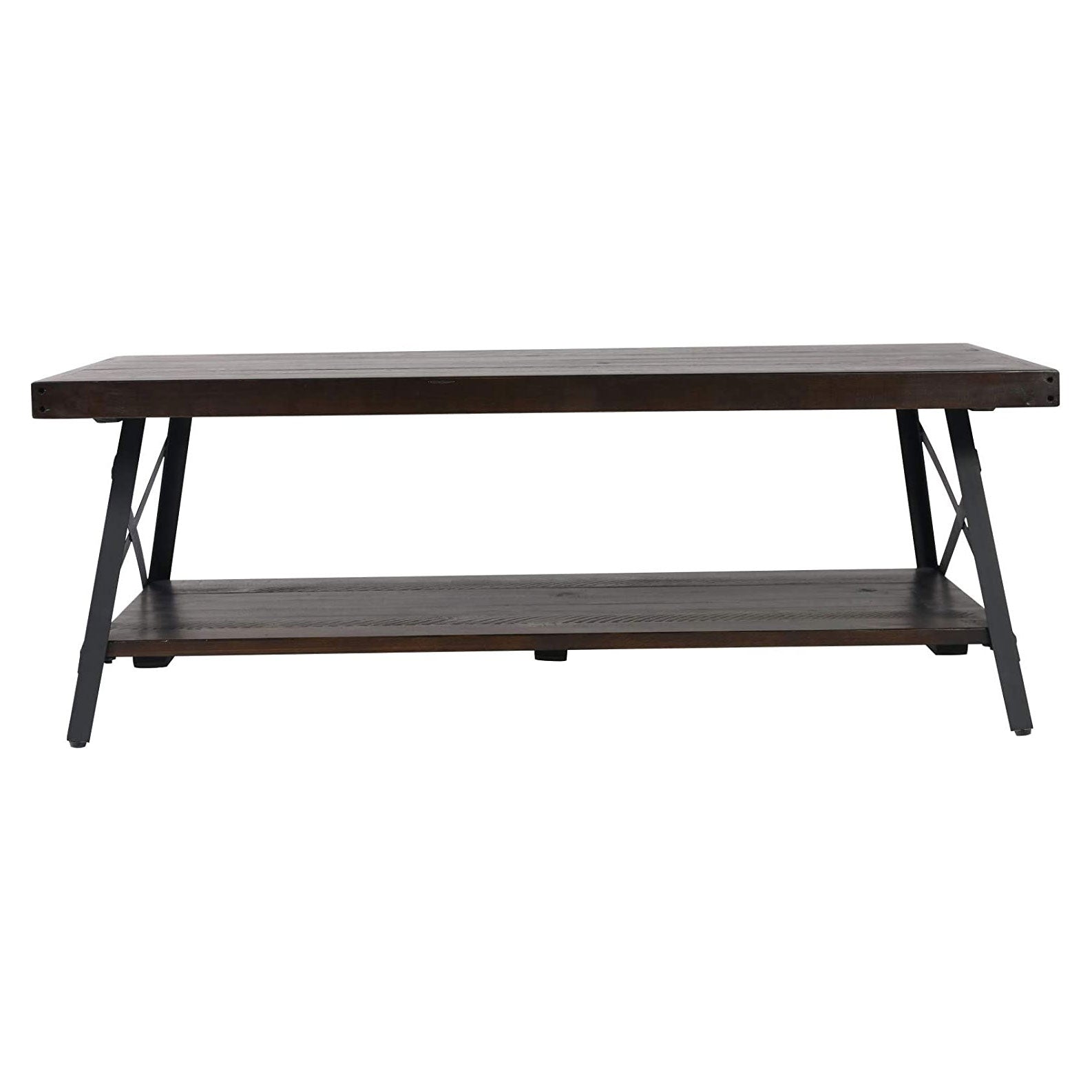 Emerald Home Chandler 48 Inch Rustic Open Storage Coffee Table (Used)