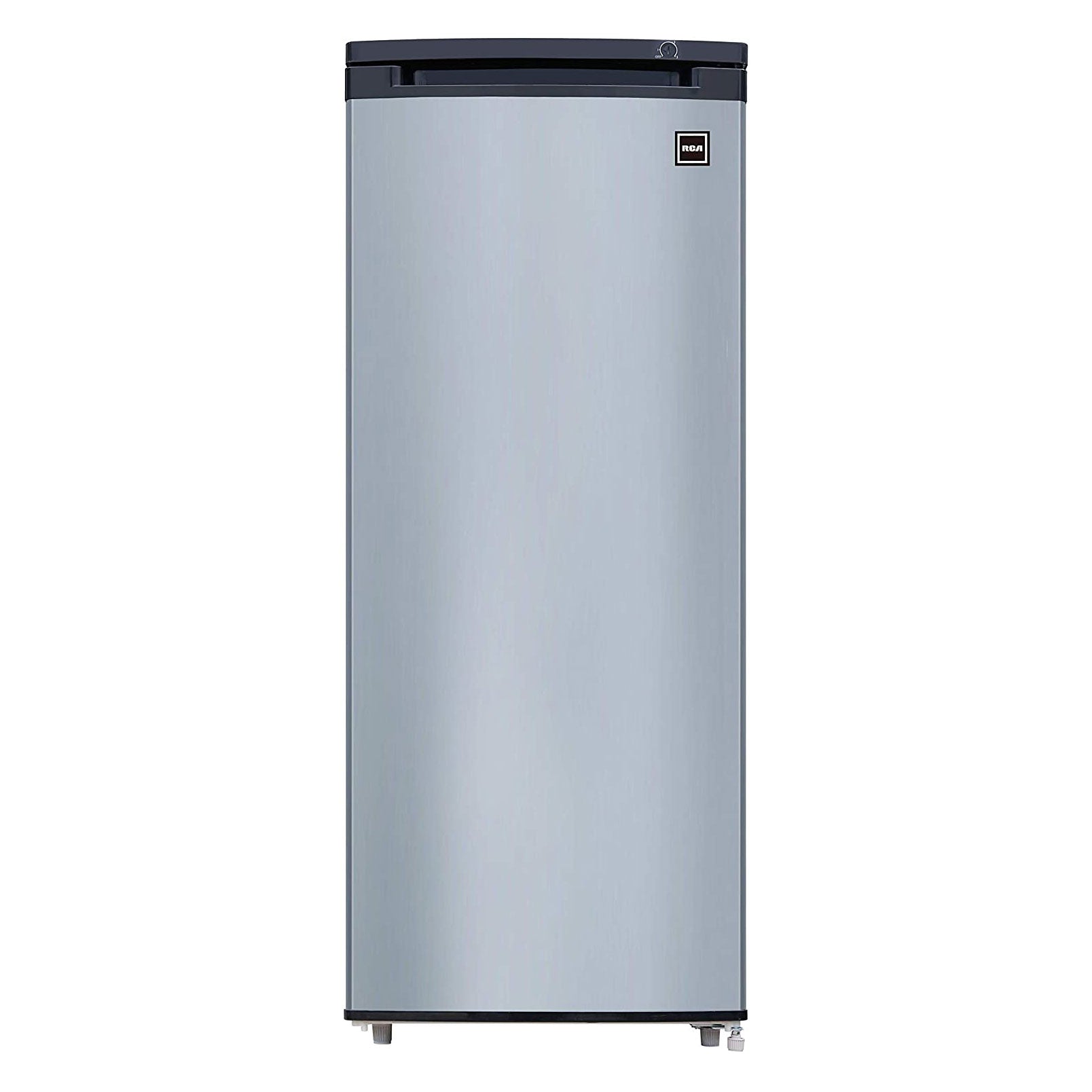 RCA 6.5 Cubic Foot Deep Small Mini Adjustable Upright Freezer, Silver (Damaged)