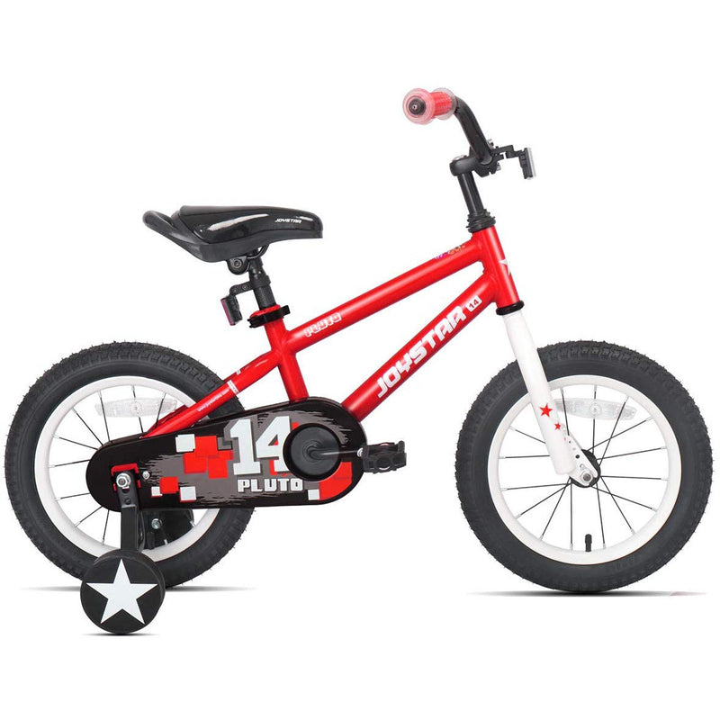 JOYSTAR Pluto Series 18 inch Pre Assembled Kids Bike w/ Kickstand, Red (Used)