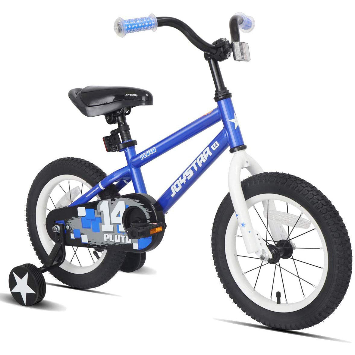 JOYSTAR Pluto Series 18-Inch Pre-Assembled Kids Bike w/ Kickstand, Blue (Used)