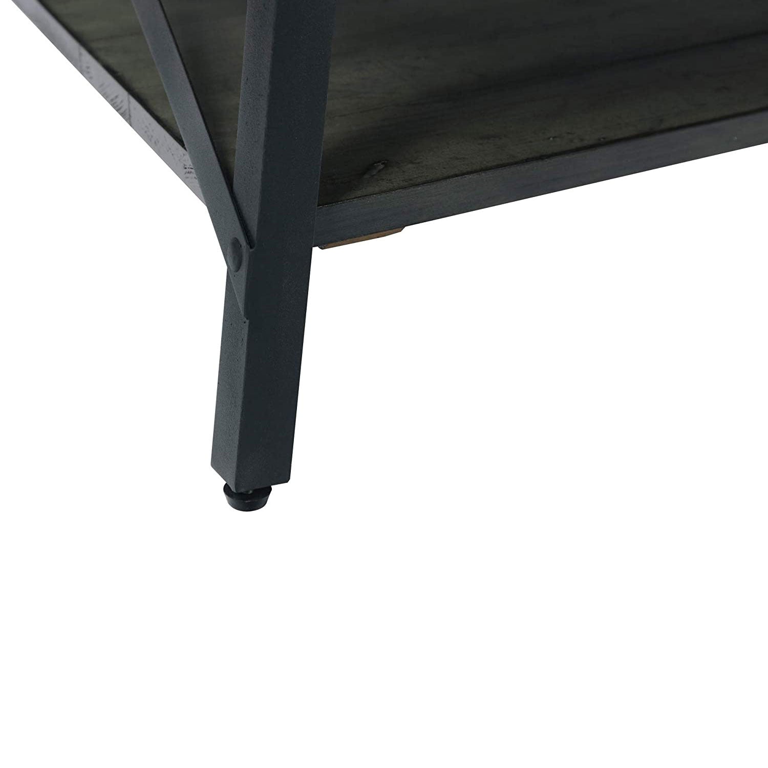 Emerald Home Chandler 48 In Long Rustic Open Storage Coffee Table, Gray (Used)