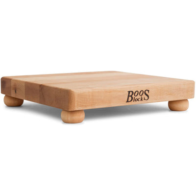 John Boos Maple Wood 12 Inch Cutting Board with Feet & Care Cream, 5 Oz (3 Pack)