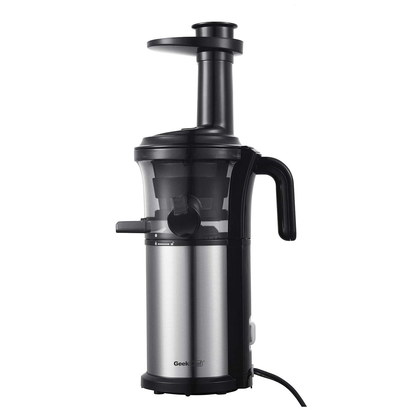 Geek Chef Compact Electric Masticating Juice Extractor (Certified Refurbished)
