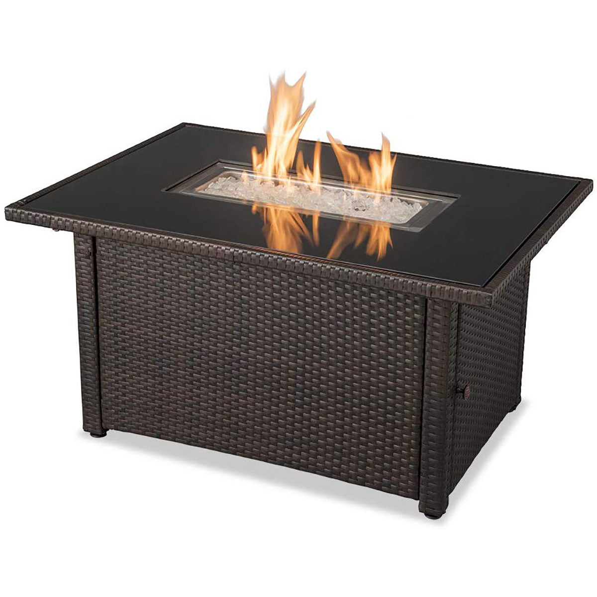 Endless Summer 44x32 in Patio Gas Fire Pit Table, Brown (Certified Refurbished)