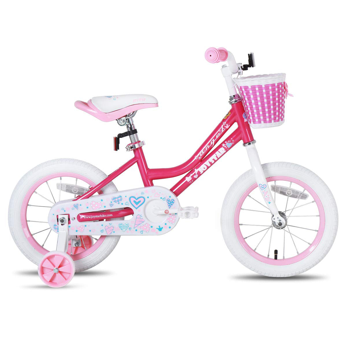 JOYSTAR Angel 16" Ride On Girls Bicycle Kids Bike w/ Training Wheels, (Open Box) - VMInnovations