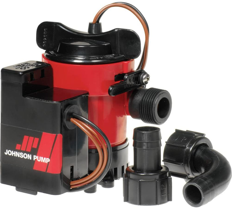 Johnson Pumps 05503-00 500GPH Marine Auto Submersible Cartridge Combo Bilge Pump