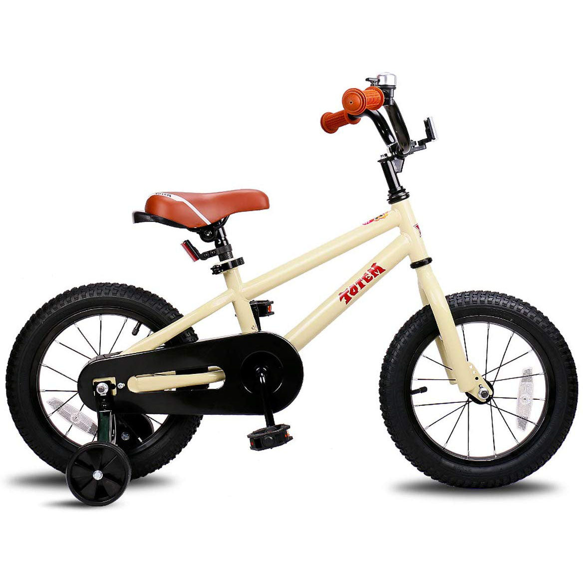 JOYSTAR Totem Series 16" Kids Bike w/ Training Wheels, Ivory (Open Box) - VMInnovations