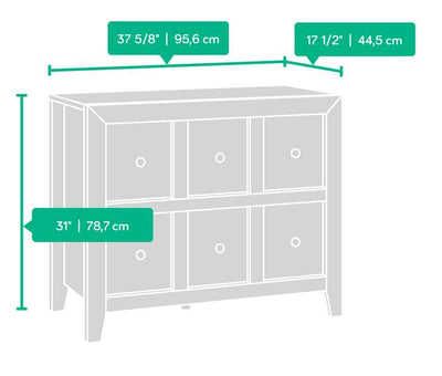Sauder Woodworking 418232 Dakota Pass Anywhere Console Media TV Stand - Open Box