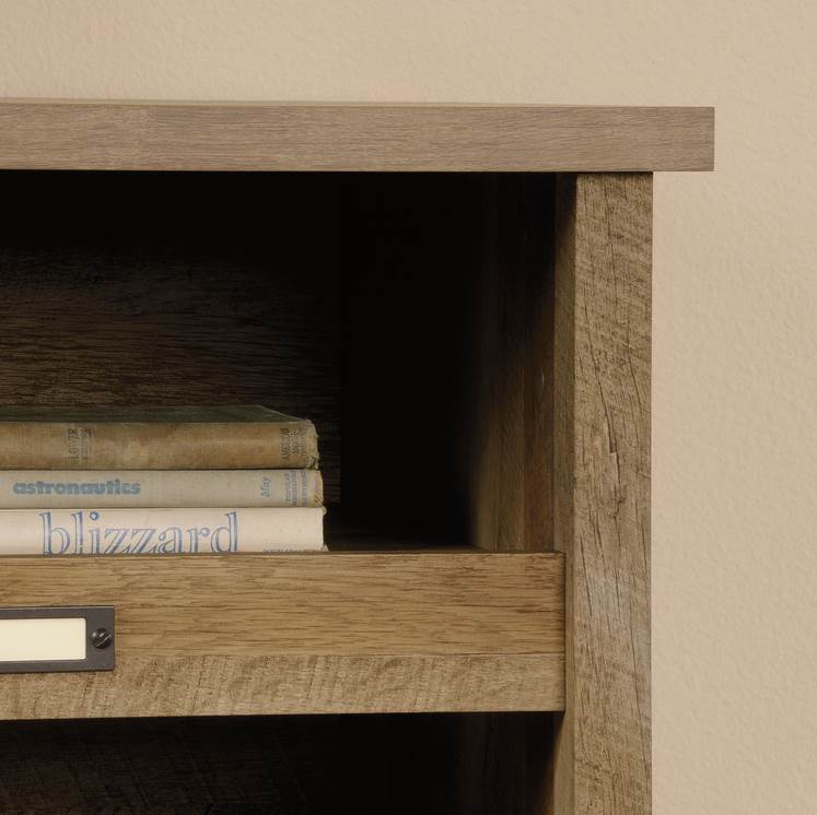 Sauder Woodworking Adept Storage Credenza Cubby Hole Craftsman Oak (Open Box)