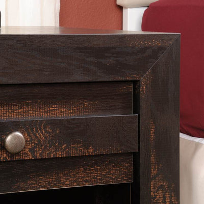 Sauder Woodworking Dakota Pass Home Furniture Night Stand Char Pine - Open Box