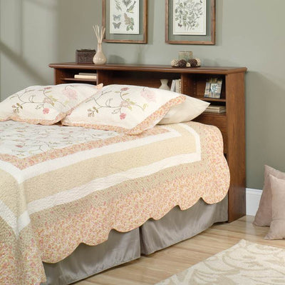Sauder Orchard Hills Full/Queen Bed Bookcase Headboard Cherry-Open Box
