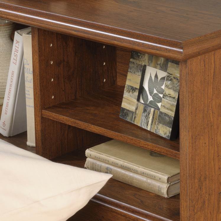 Sauder Orchard Hills Full/Queen Bed Bookcase Headboard Cherry-Open Box