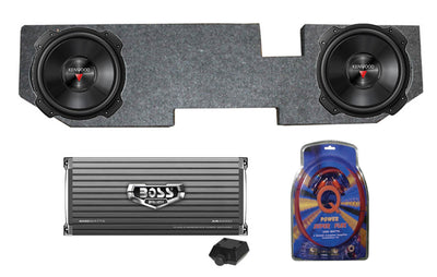 Kenwood 12" 2000W Subs + Dodge Ram Quad Cab '02-New Box + Amplifier + Wiring