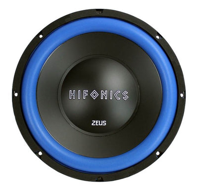 2) Hifonics ZW12D4 Zeus 12" 1200W Car Subwoofers + Mono Amplifier+Amp Kit+Box