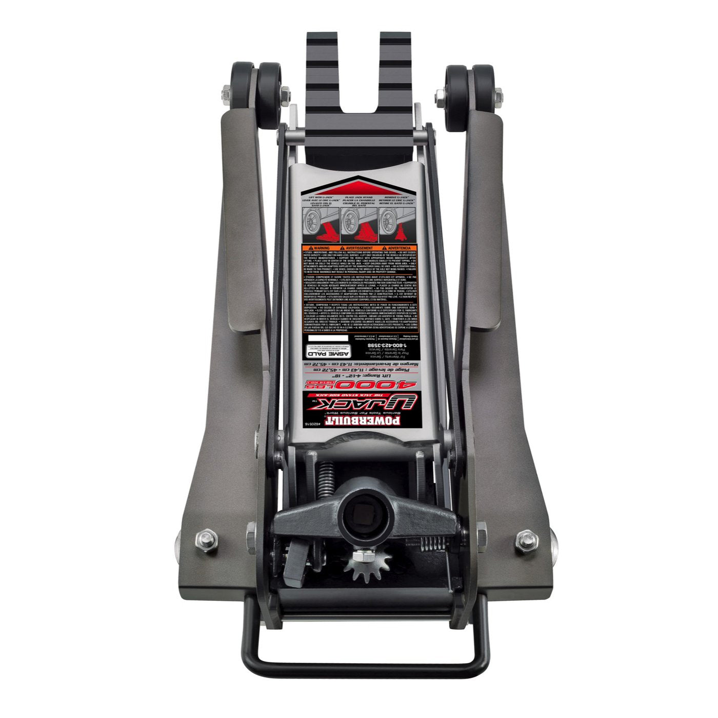 Powerbuilt 2-Ton 4000-LB U-Jack Garage and Shop Vehicle Floor Jack (Open Box)