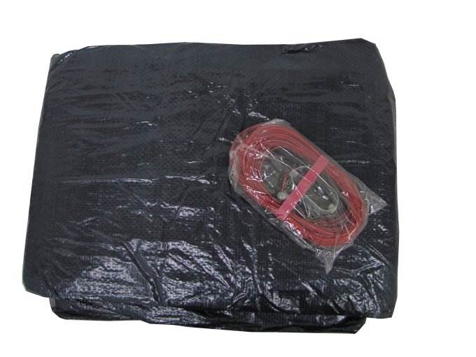 Swimline 20x40 Inground Pool Cover + 16) Water Tubes + Winterizing Closing Kit