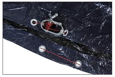 Swimline 20x40 Inground Pool Cover + 16) Water Tubes + Winterizing Closing Kit