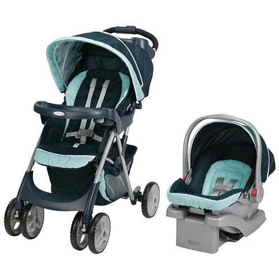Graco Comfy Cruiser Click Connect Travel System & Pack 'n Play Playard, Stratus