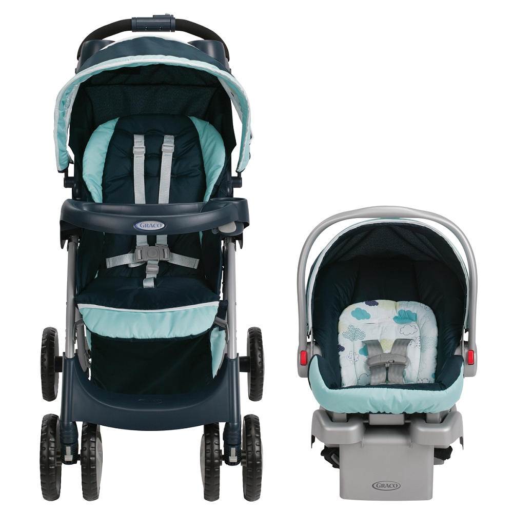 Graco Comfy Cruiser Click Connect Travel System & Pack 'n Play Playard, Stratus