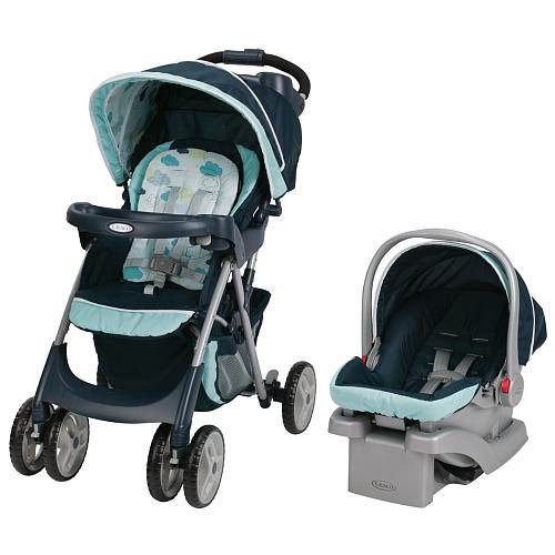 Graco Comfy Cruiser Click Connect Travel System & Pack 'n Play Playard, Stratus