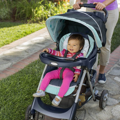 Graco Comfy Cruiser Click Connect Travel System & Pack 'n Play Playard, Stratus