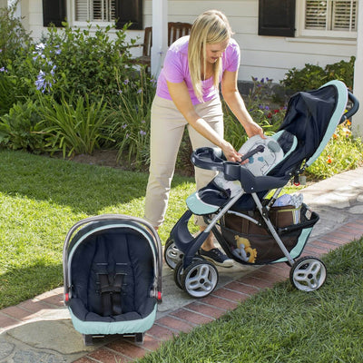 Graco Comfy Cruiser Click Connect Travel System & Pack 'n Play Playard, Stratus