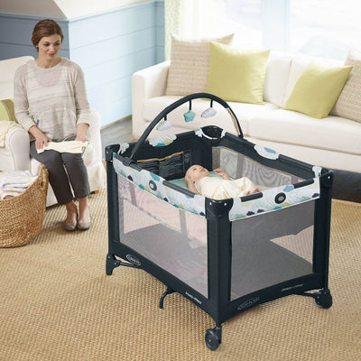 Graco Comfy Cruiser Click Connect Travel System & Pack 'n Play Playard, Stratus
