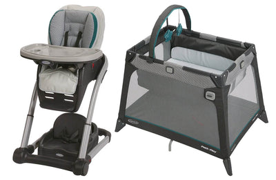 Graco Blossom Convertible 4-in-1 Highchair Seating System and Playard, Sapphire