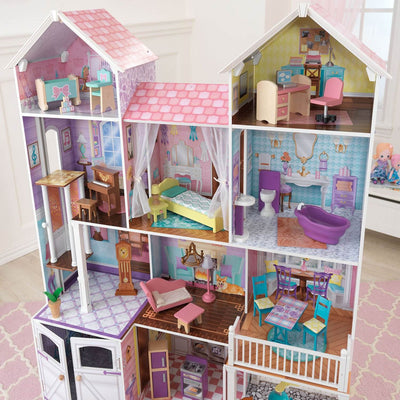 KidKraft Country Estates Dollhouse Wooden Pretend Play House |65242 - Open Box