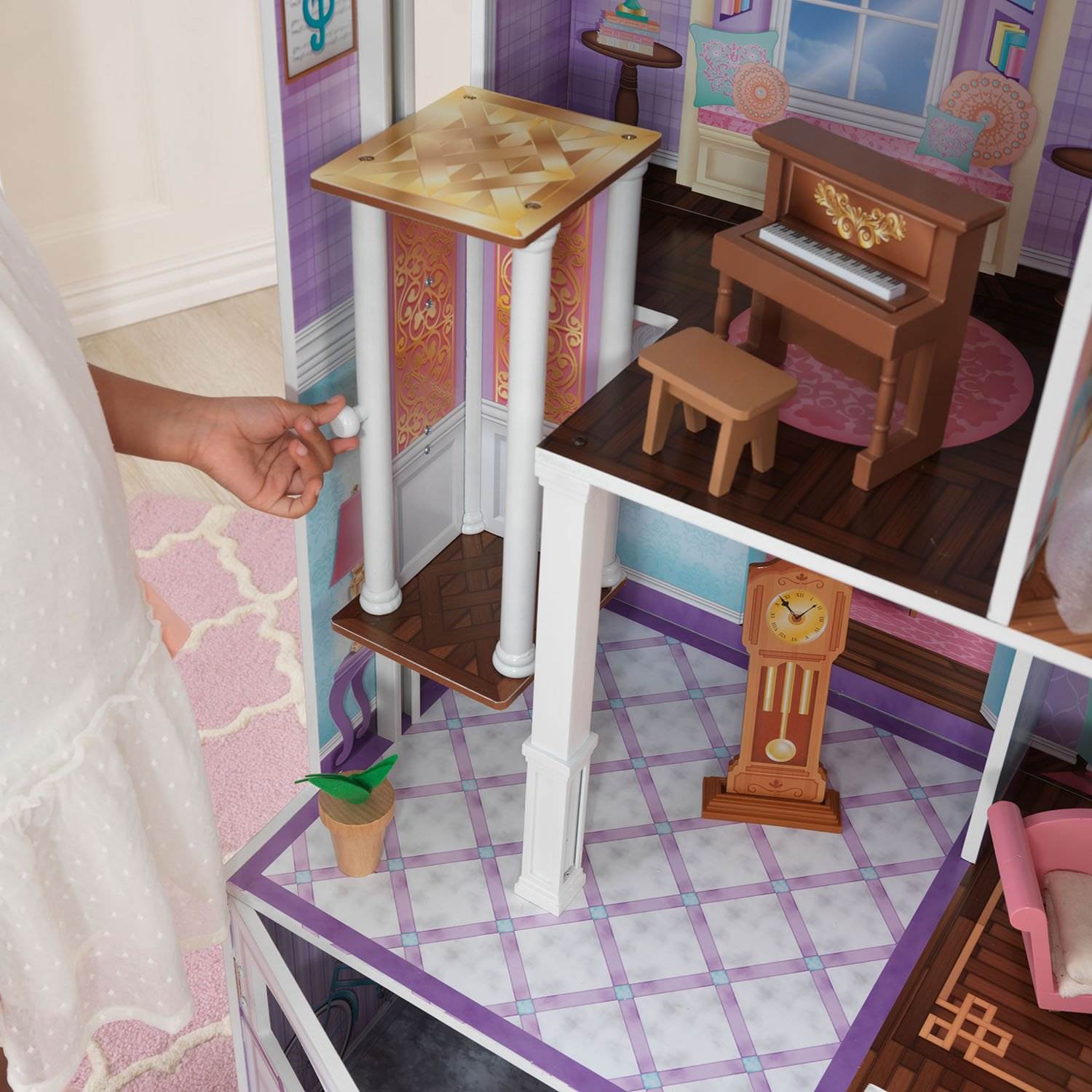 KidKraft Country Estates Dollhouse Wooden Pretend Play House |65242 - Open Box