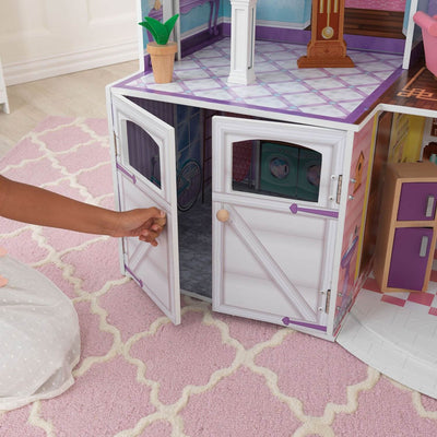 KidKraft Country Estates Dollhouse Wooden Pretend Play House |65242 - Open Box