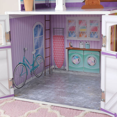 KidKraft Country Estates Dollhouse Wooden Pretend Play House |65242 - Open Box