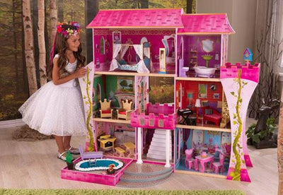 KidKraft Once Upon a Time Dollhouse Wooden Play House - Open Box