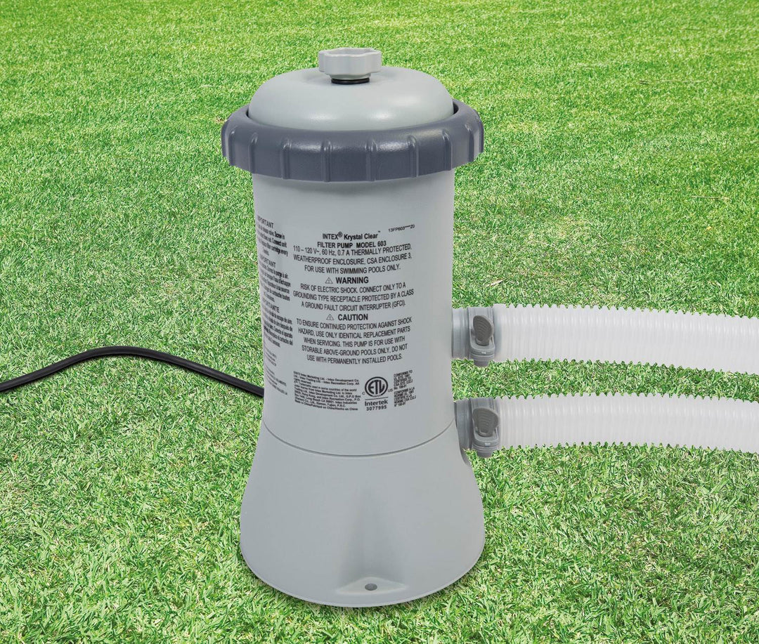 INTEX 12 x 30 Metal Frame Set Swimming Pool with Filter Pump 28211EG - Open Box