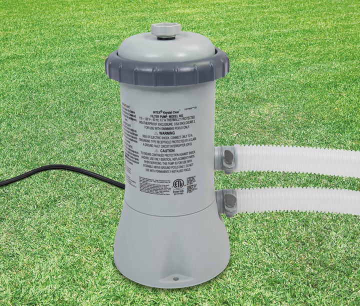 INTEX 12 x 30 Metal Frame Set Swimming Pool with Filter Pump 28211EG - Open Box