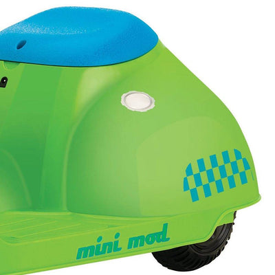 Razor Jr. Mini Mod Electric Scooter Rid-On Little Kids Moped, Green - Open Box