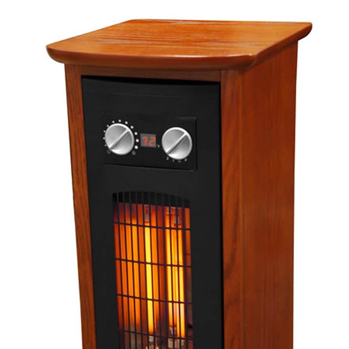 LifeSmart 1500W Medium to Large Room 21" Infrared Space Heater (Broken Knob)