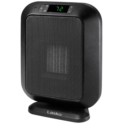 Lasko Flat Panel 1500W Digital Control Ceramic Space Heater, Black (Open Box)