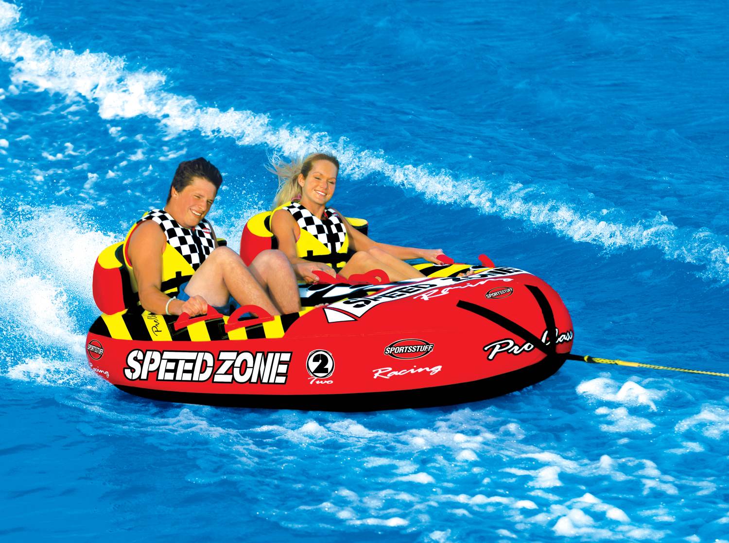 SPORTSSTUFF 53-1931 Speedzone 2 Double Rider Towable Inflatable Tube - Open Box