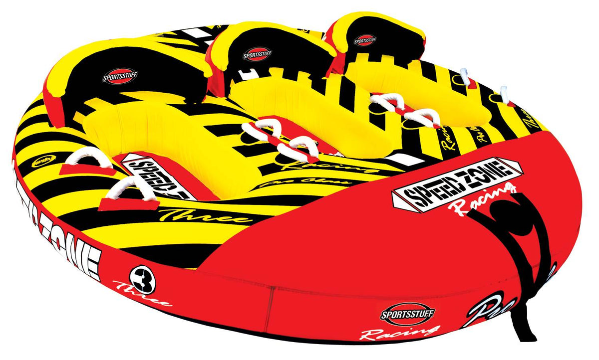 SPORTSSTUFF 53-1940 Speedzone 3 Triple Rider Towable Boat Lake Inflatable Tube