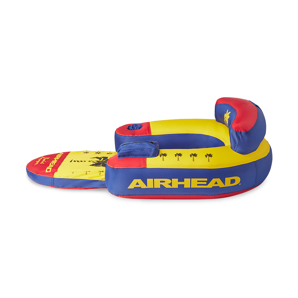 Airhead AHBL-3 Bimini Lounger II Inflatable Pool Lake Lounge Raft, (1 Person)