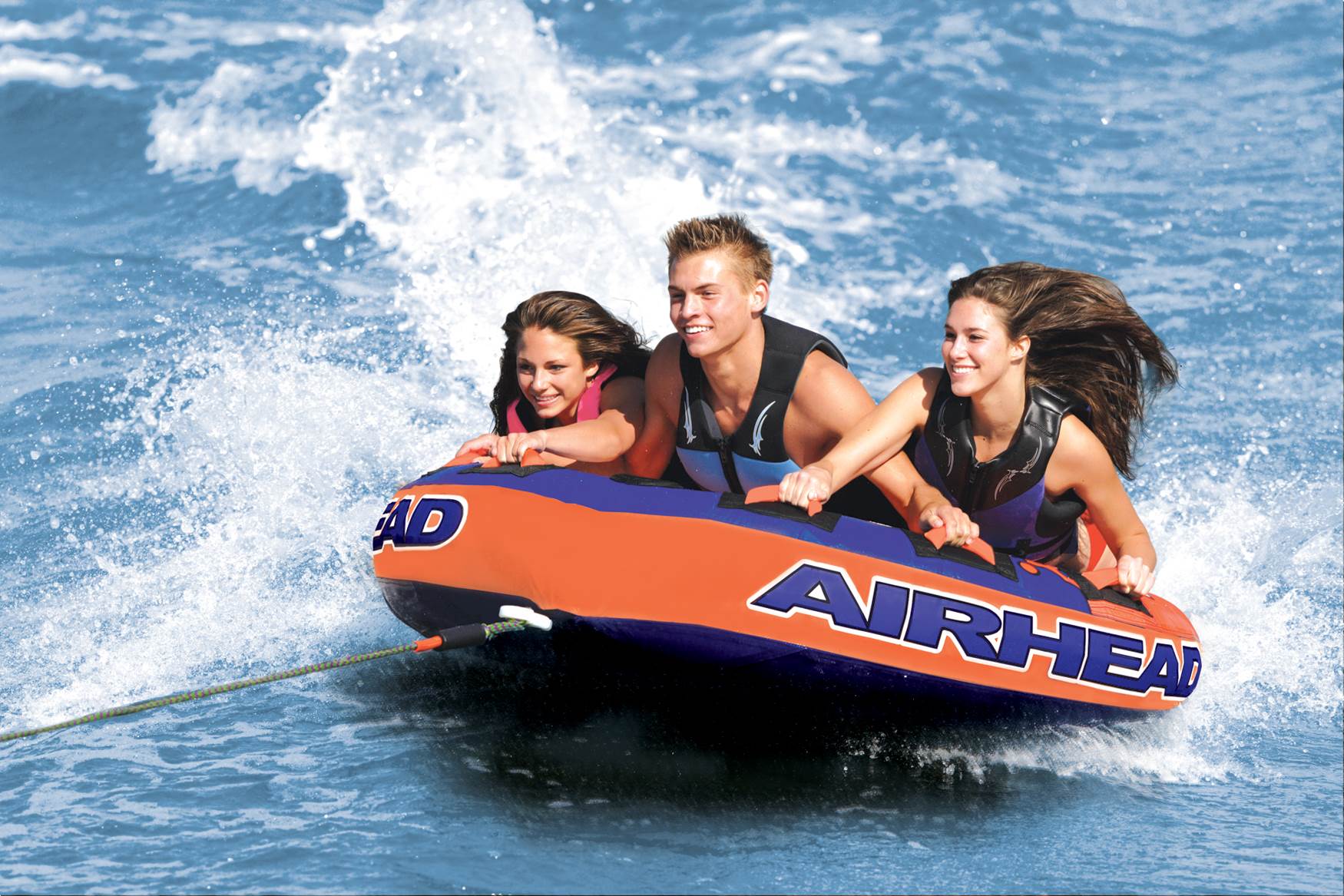 AIRHEAD AHSSL-1 Super Slice 3 Person Triple Rider Towable Lake Tube (Open Box)