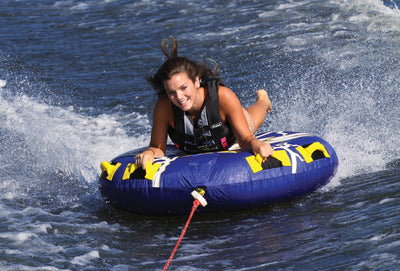 Airhead AHST-23 Strike 2 Single Rider Inflatable Towable with Nylon Handholds