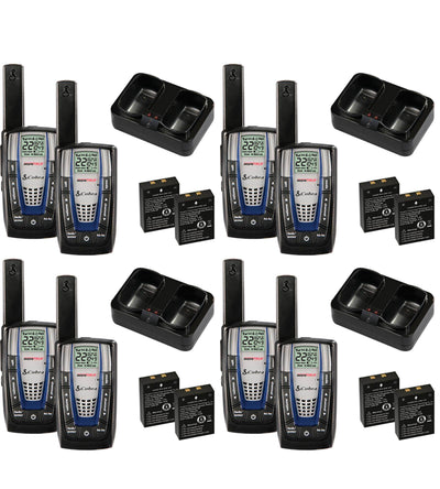 Cobra 30-Mile 22-Channel FRS/GMRS Walkie Talkies w/ Vox, 4 Pairs (Refurbished)