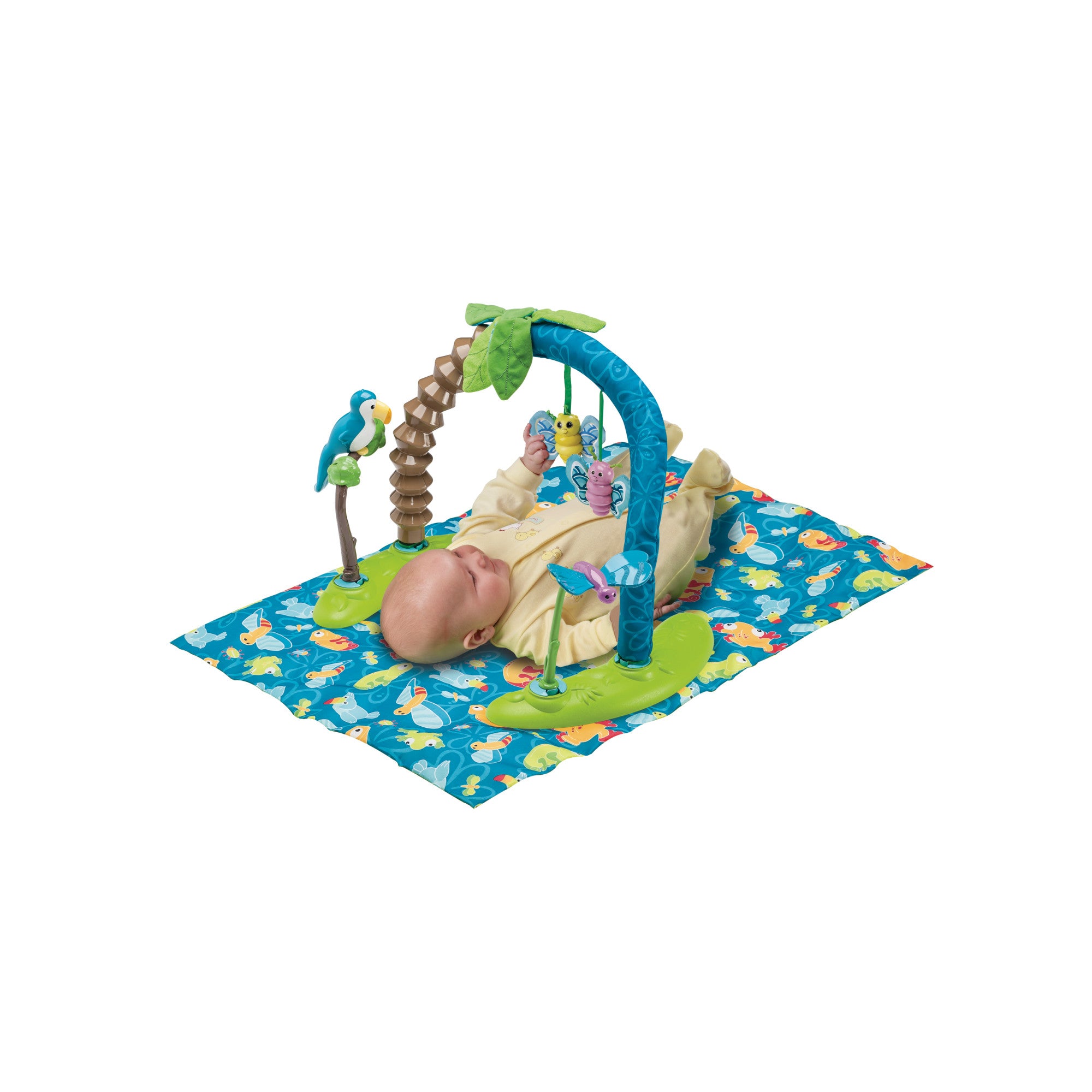 Evenflo ExerSaucer Triple Fun Saucer Life In The Amazon Bouncer Activity Center